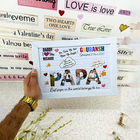 Personalized Fathers Day Photo Frame